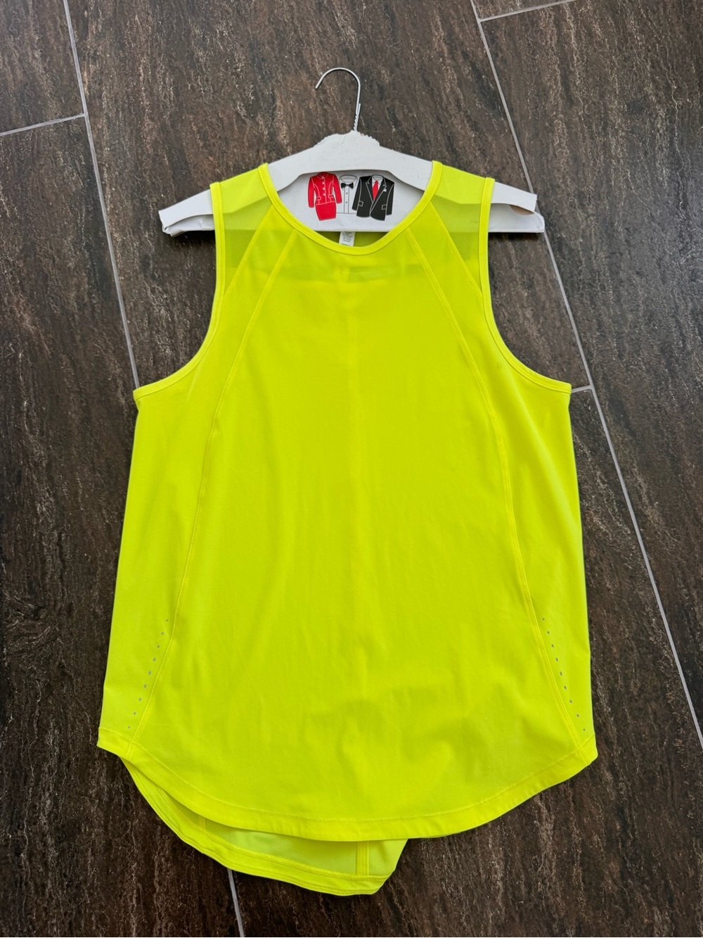 lululemon athletica Yellow Racerback Tank with sheer detail